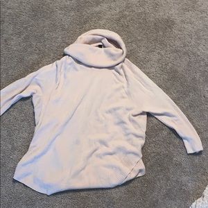 Baby Pink Cowl Neck Sweater